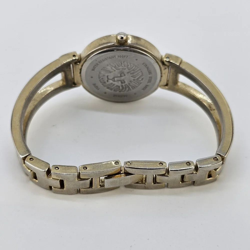 Anne Klein Women's Watch 28MM Gold Dial Gold Bracelet Bands 5.75
